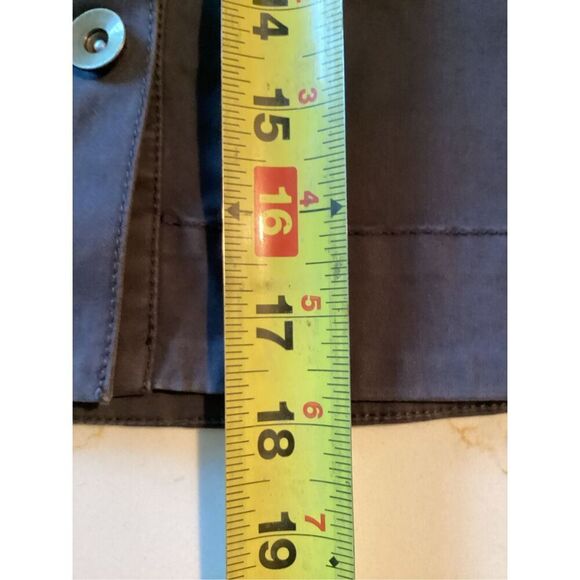 Carve Designs Button Up Skirt Sz 8 Brown Stretch - Picture 5 of 6